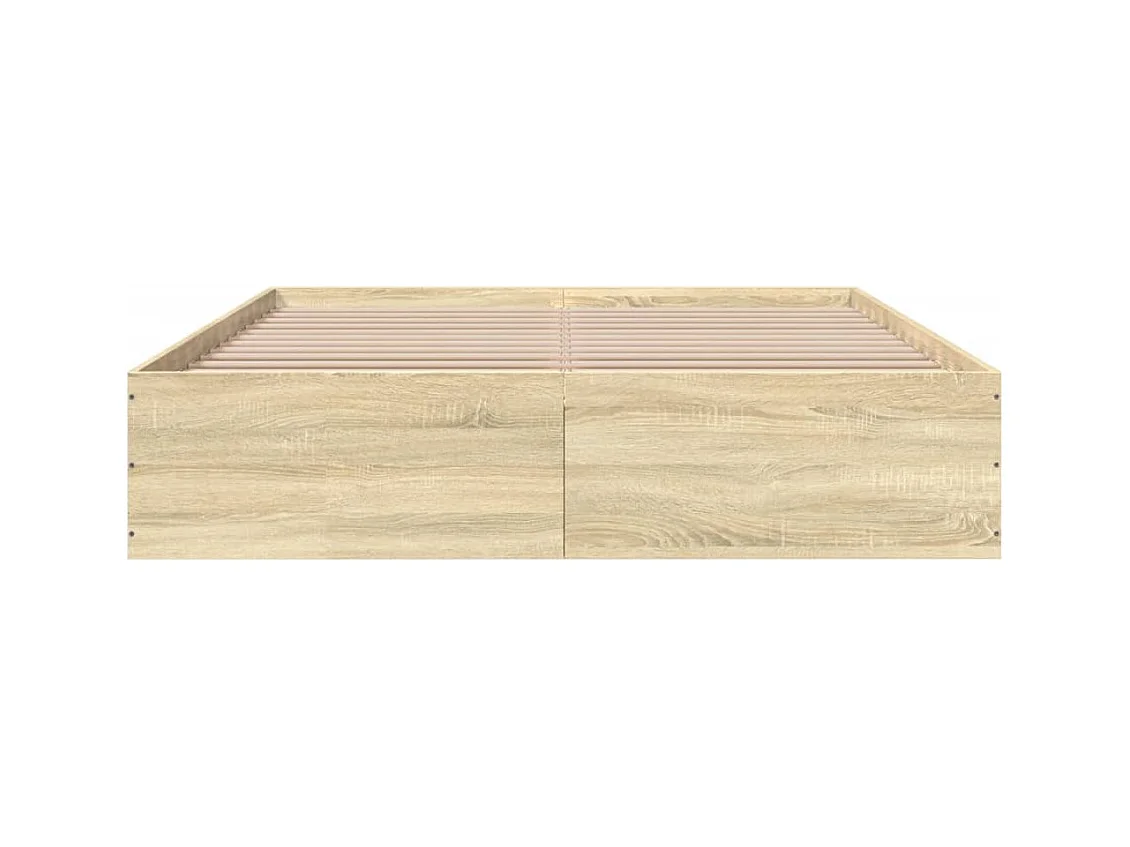 Lit double | Lit adulte | Cadre de lit chêne sonoma 150x200 cm