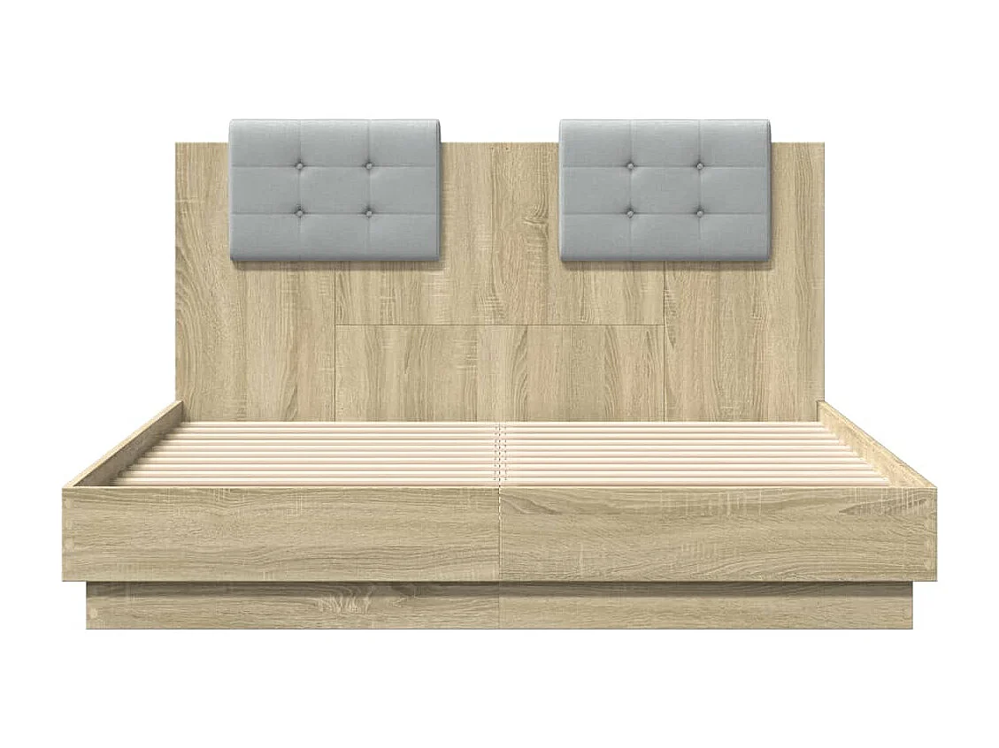Lit simple | Lit adulte, enfant | Cadre de lit chêne sonoma 120x190 cm