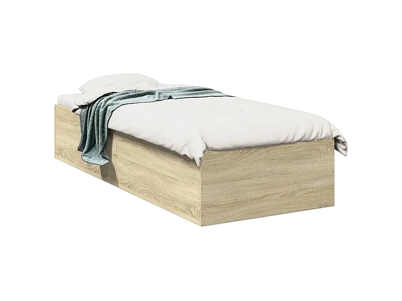 Lit simple | Lit adulte, enfant | Cadre de lit chêne sonoma 90x190 cm