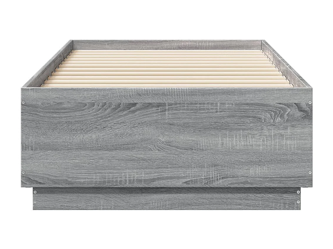 Lit simple | Lit adulte, enfant | Cadre de lit sonoma gris 75x190 cm