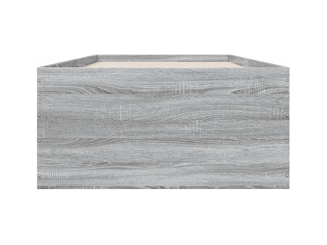 Lit simple | Lit adulte, enfant | Cadre de lit sonoma gris 90x190 cm