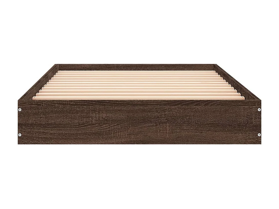 Lit simple | Lit adulte, enfant | Cadre de lit chêne marron 75x190cm bois ingénierie
