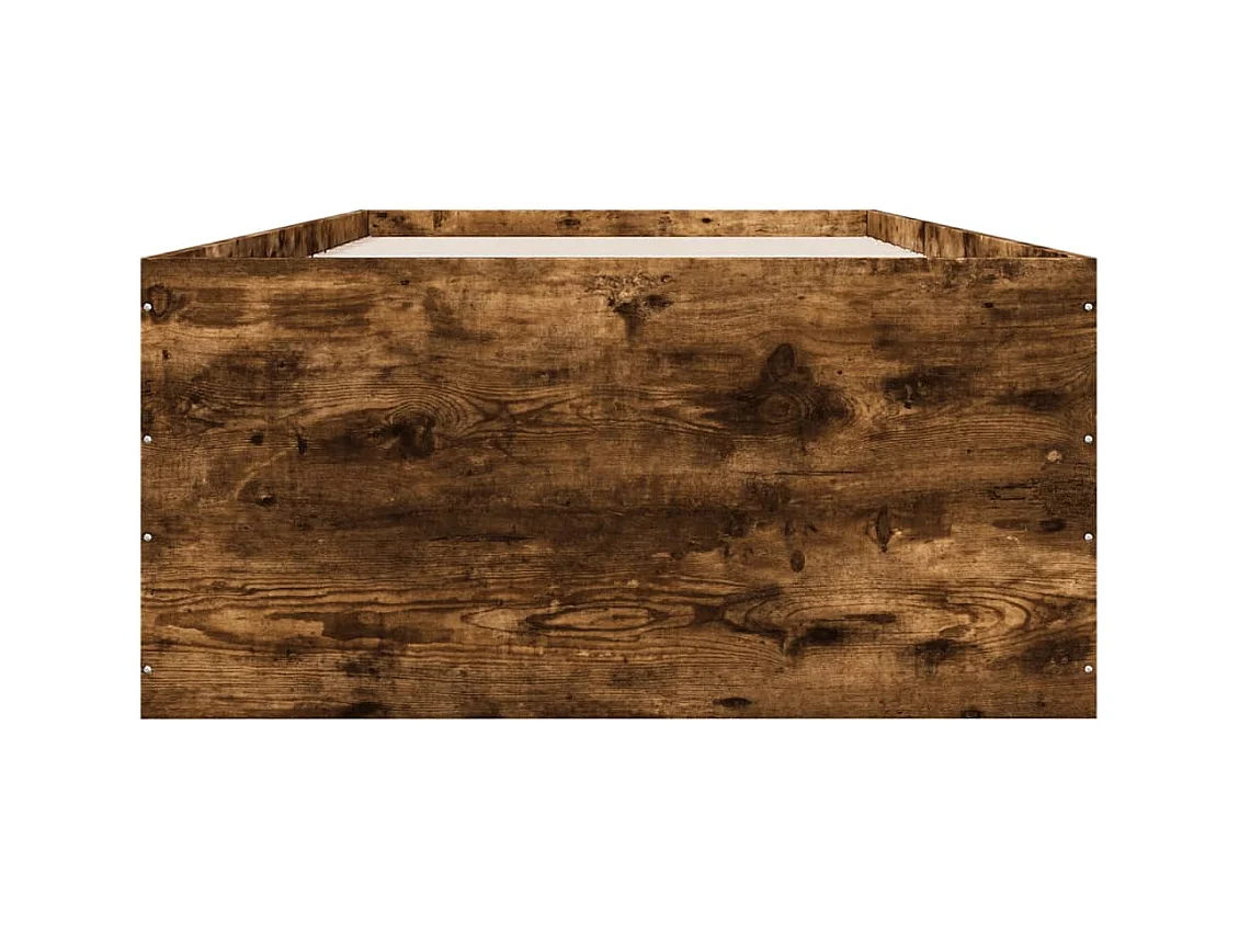 Lit simple | Lit adulte, enfant | Cadre de lit chêne fumé 90x190 cm