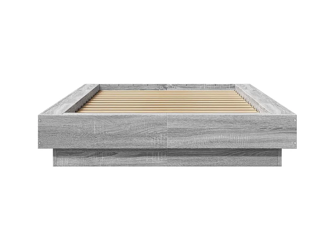 Lit simple | Lit adulte, enfant | Cadre de lit sonoma gris 100x200 cm