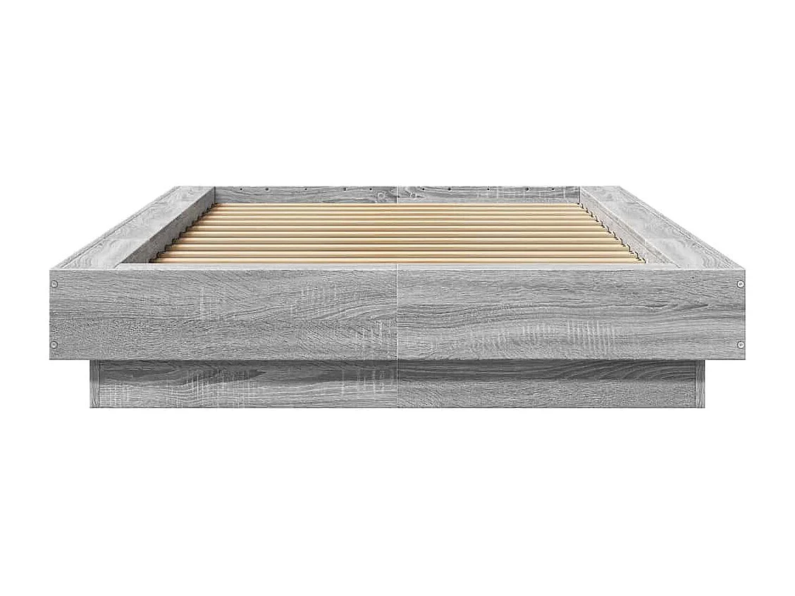 Lit simple | Lit adulte, enfant | Cadre de lit sonoma gris 100x200 cm