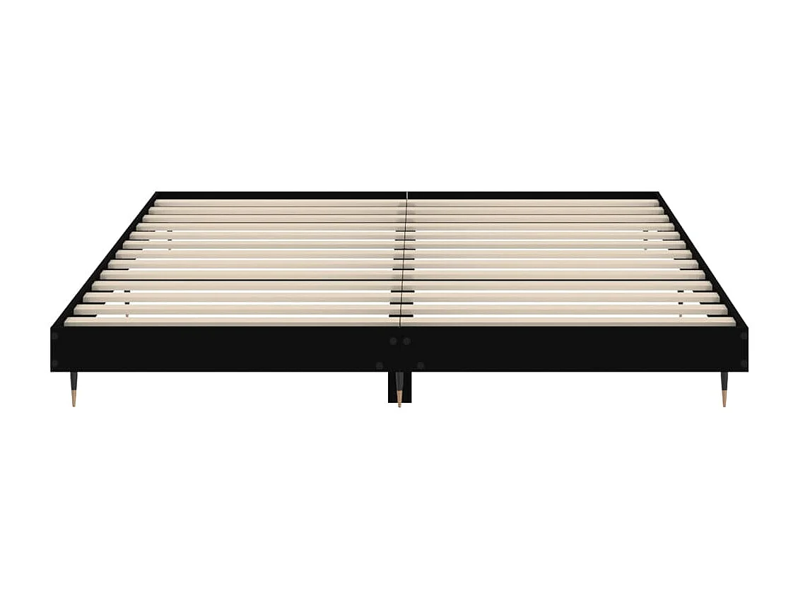 Lit simple | Lit adulte, enfant | Cadre de lit noir 120x200 cm