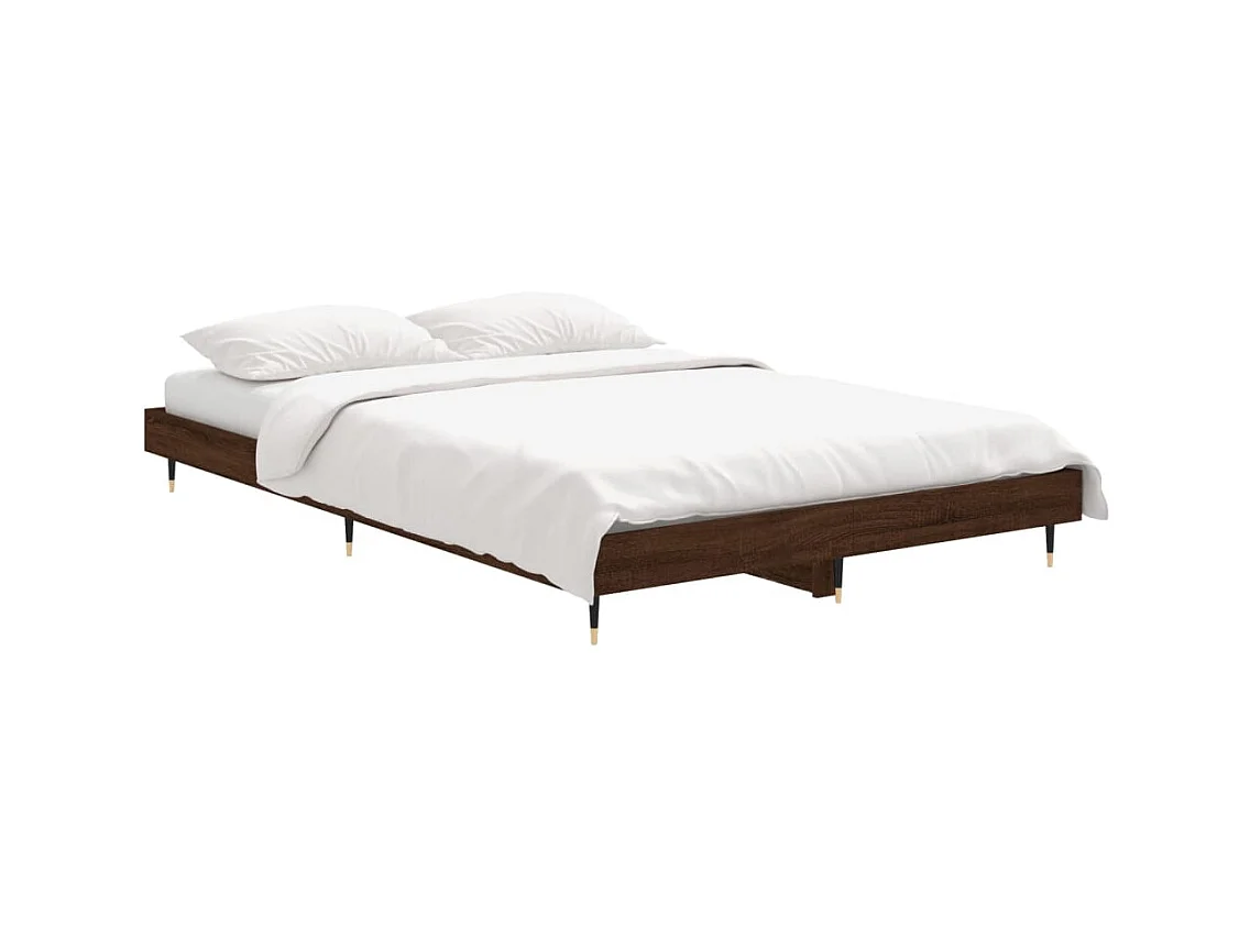 Lit simple | Lit adulte, enfant | Cadre de lit chêne marron 120x190 cm