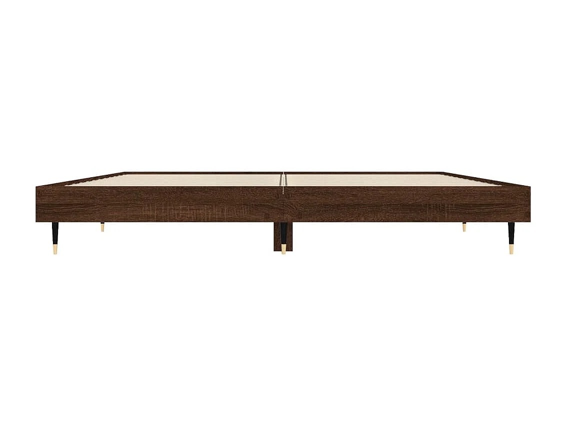 Lit simple | Lit adulte, enfant | Cadre de lit chêne marron 120x190 cm