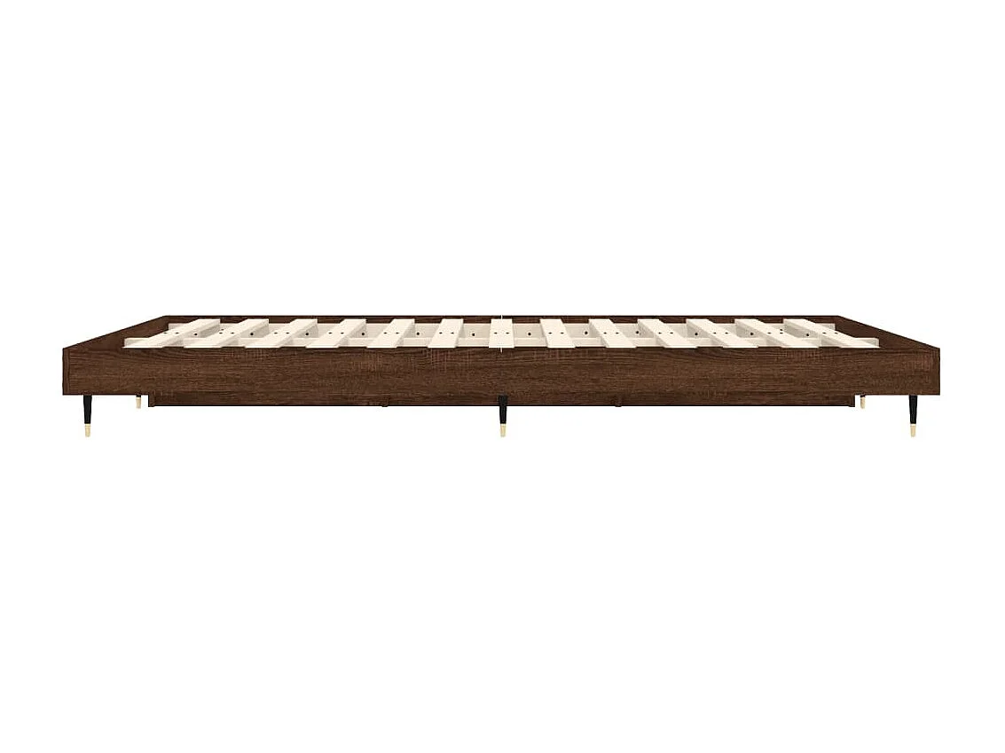 Lit simple | Lit adulte, enfant | Cadre de lit chêne marron 120x190 cm