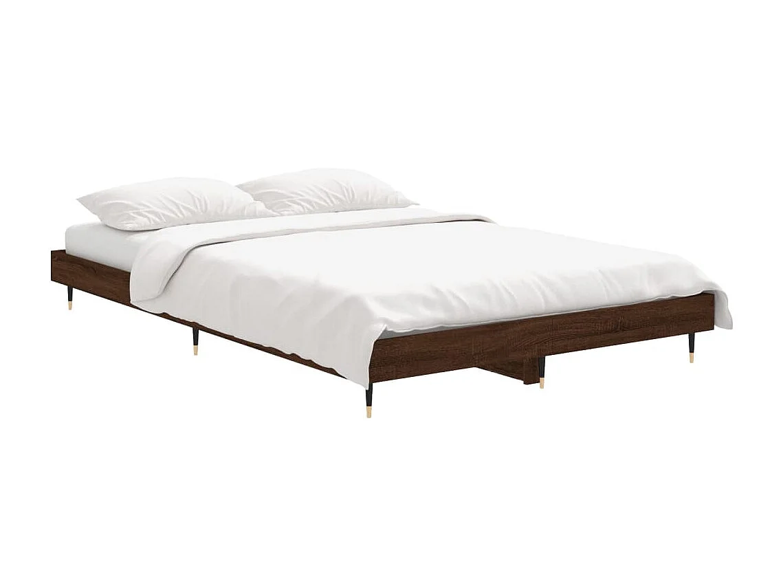 Lit simple | Lit adulte, enfant | Cadre de lit chêne marron 120x190 cm