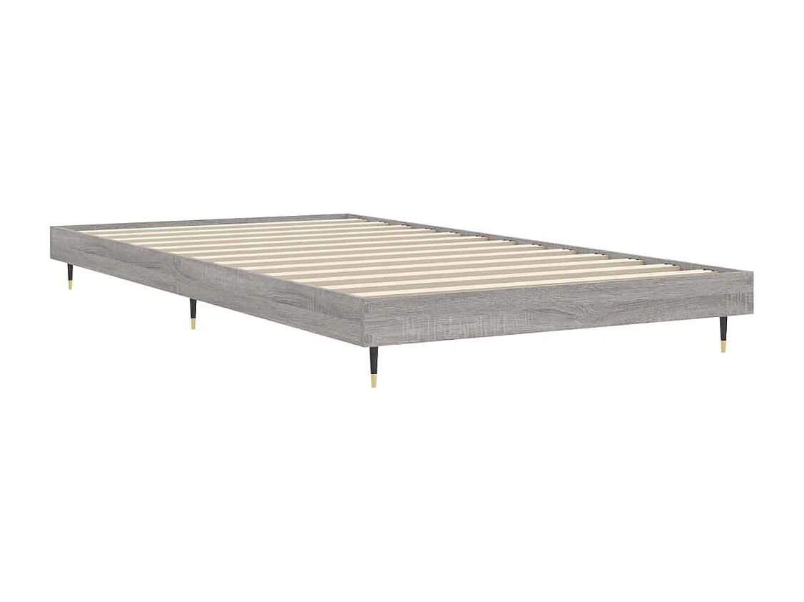Lit simple | Lit adulte, enfant | Cadre de lit sonoma gris 90x190 cm