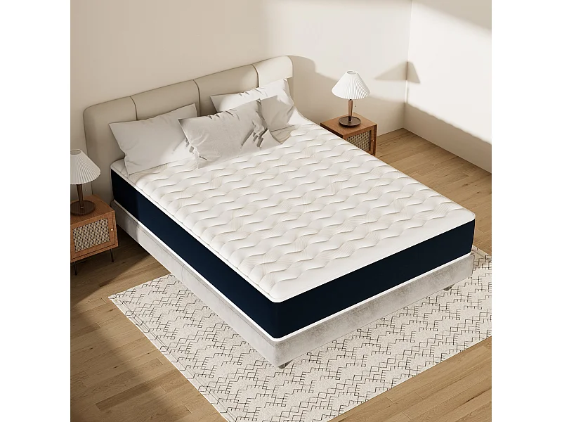 Matelas mousse 90x190, 32 cm Matelas en mousse, Advanced Sleep Care, Respirant, Zone 7, réversible des deux côtés