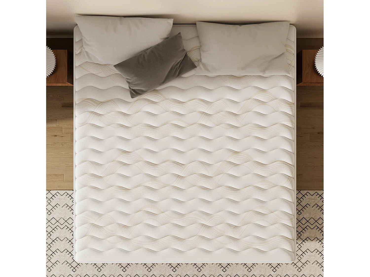 Matelas mousse 140x190, 32 cm Matelas en mousse, Advanced Sleep Care, Respirant, Zone 7, réversible
