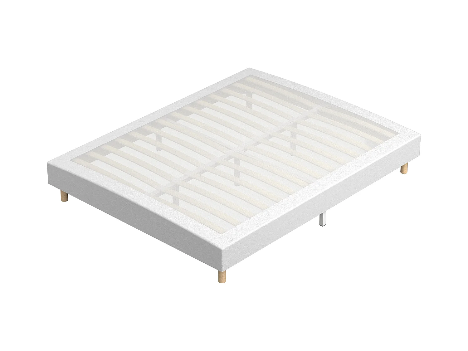 Sommier à Lattes 140x200 cm, 9 pieds, 2x14 lattes