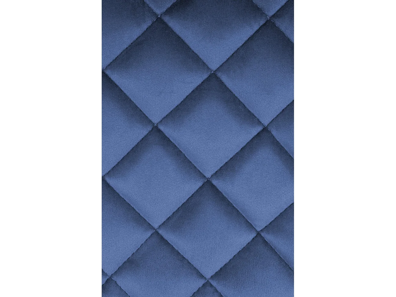 Lot de 2  Tabouret de bar - Velours - Bleu - Kasson