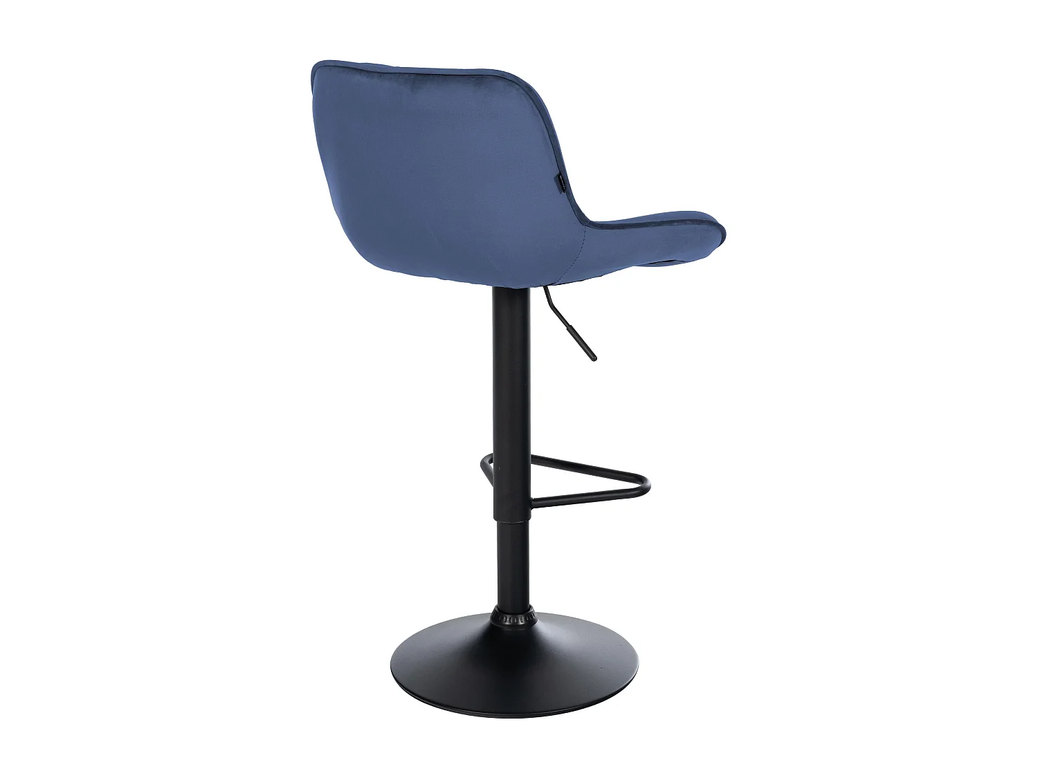 Lot de 2  Tabouret de bar - Velours - Bleu - Kasson