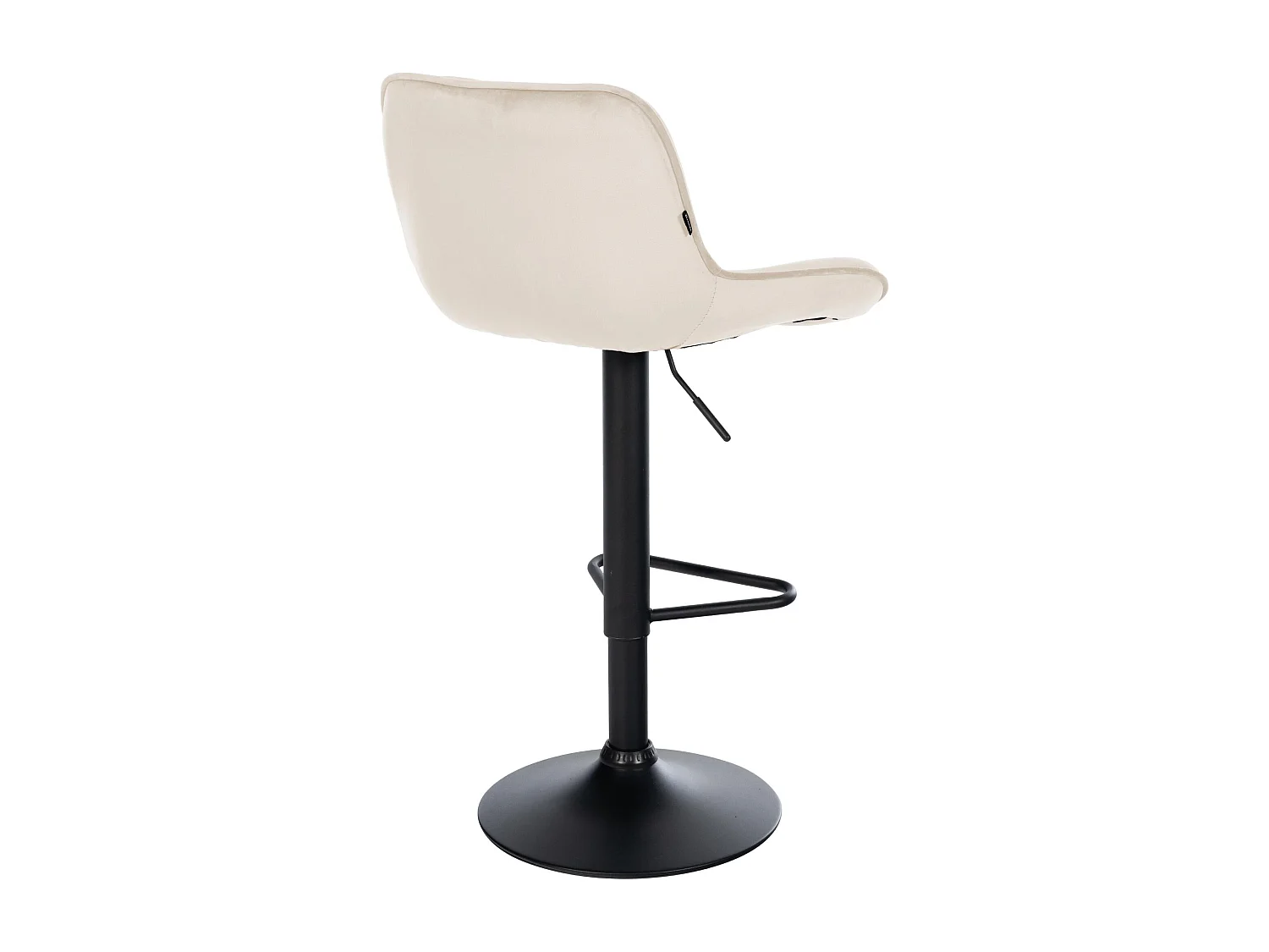 Lot de 2  Tabouret de bar - Velours - Crème - Kasson