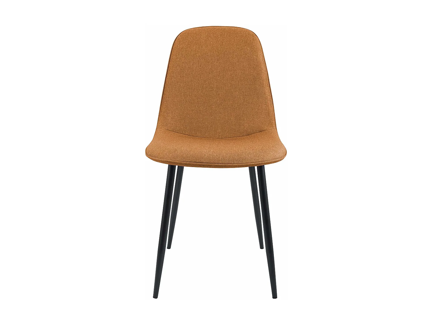 Lot de 2  chaise salle à manger - Tissu - Orange - Maryam