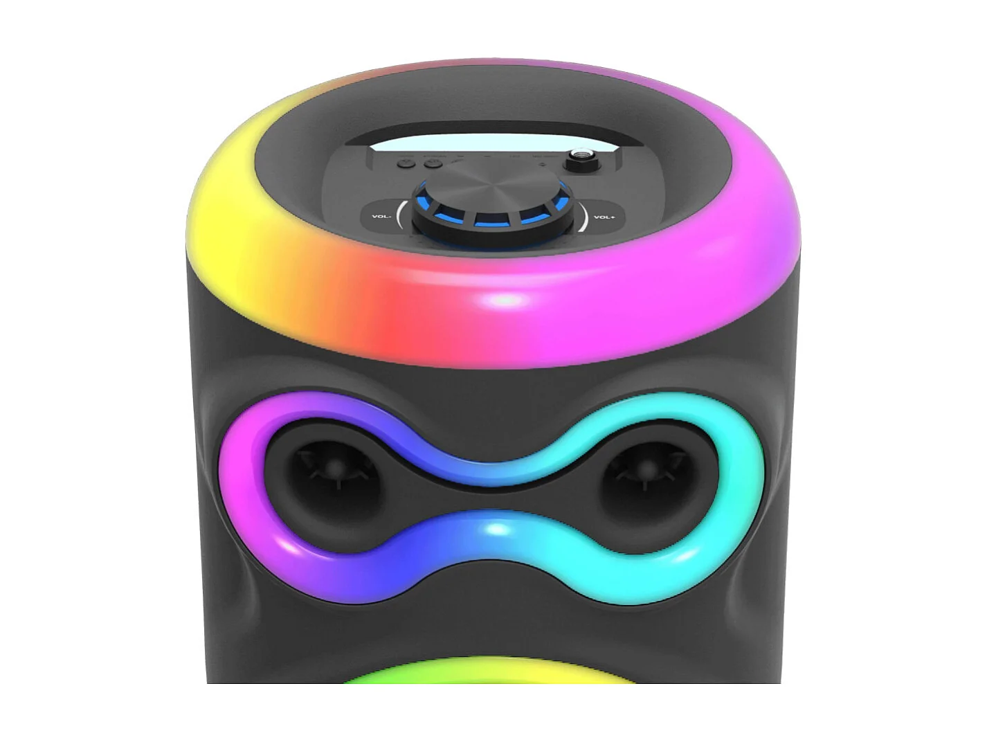 Enceinte lumineuse Bluetooth KARAOKE 1000W FIREBOOST