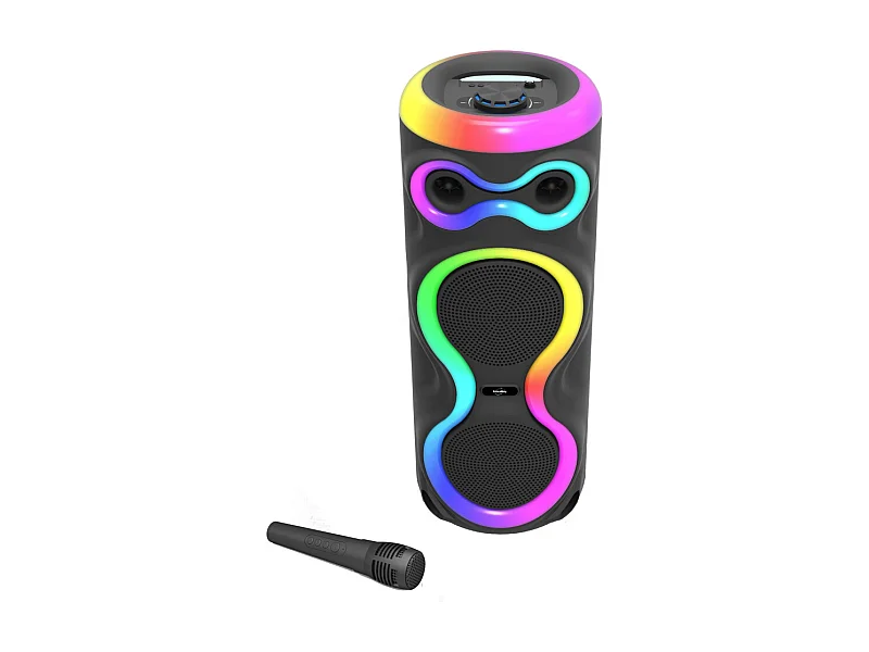 Enceinte lumineuse Bluetooth KARAOKE 1000W FIREBOOST