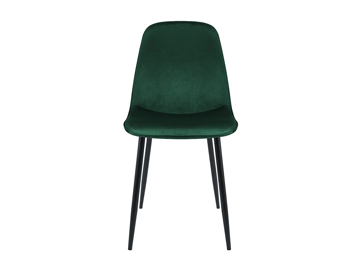 Lot de 2  chaise salle à manger - Velours - Vert - Maryam