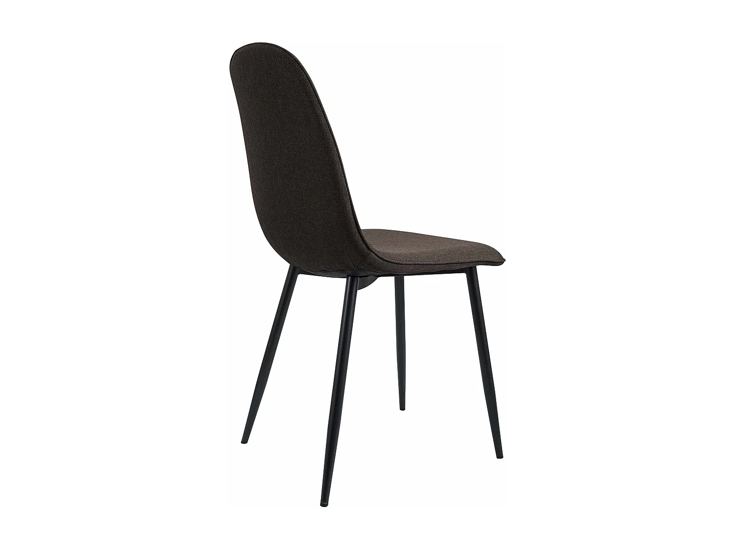 Lot de 2  chaise salle à manger - Tissu - Marron - Maryam