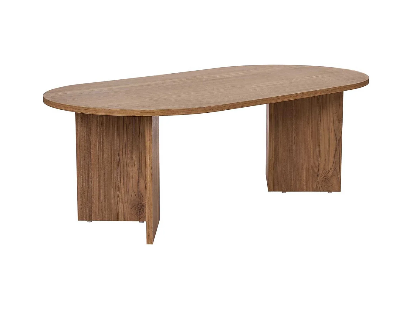 Table basse ovale en aggloméré Sable