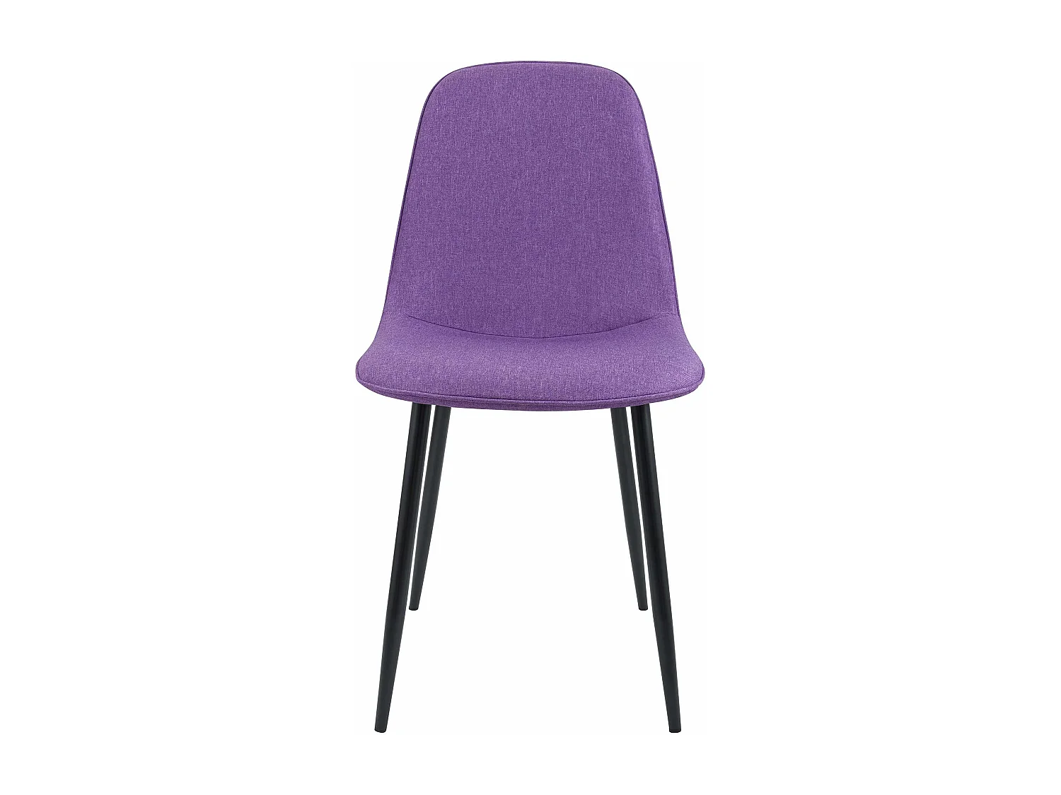 Lot de 2  chaise salle à manger - Tissu - Violet - Maryam