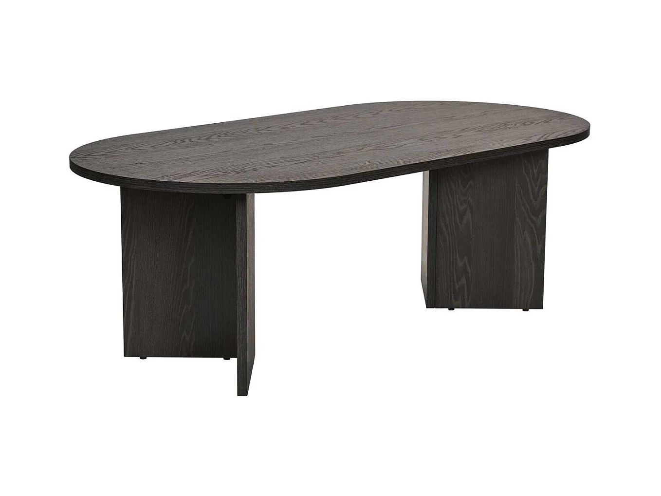 Table basse ovale en aggloméré Sable