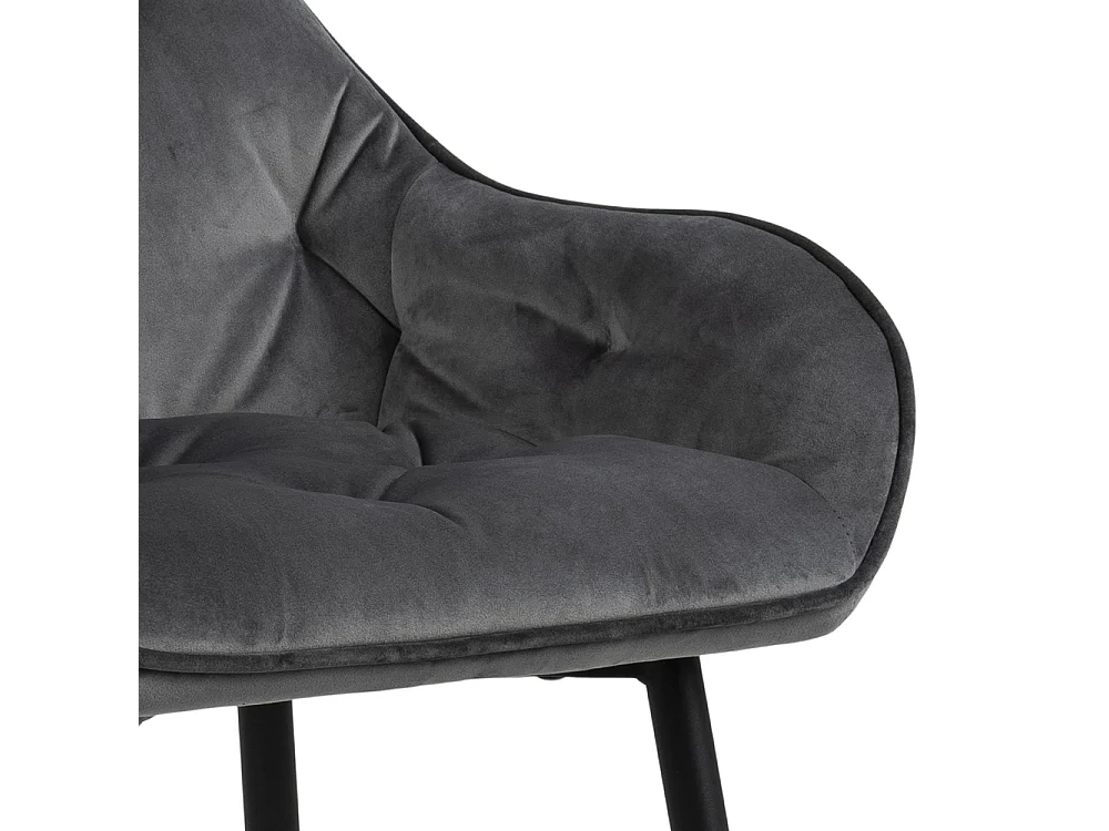 Brick barstoel Velours donkergrijs.