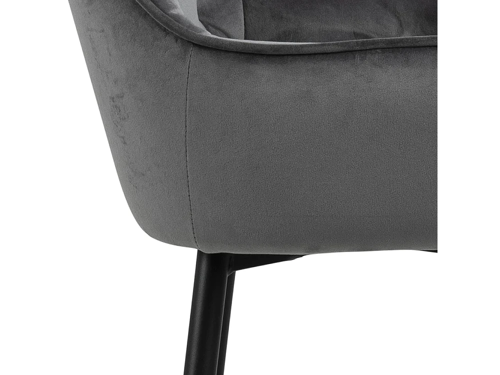 Brick barstoel Velours donkergrijs.