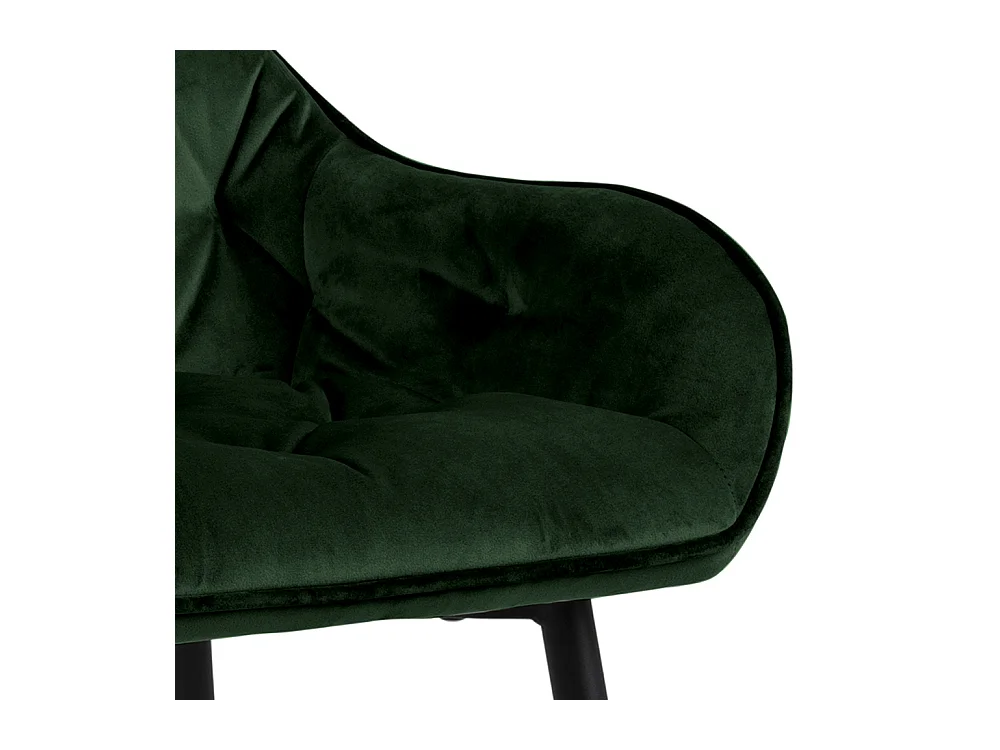 Brooke Tabouret de bar en velours, vert.