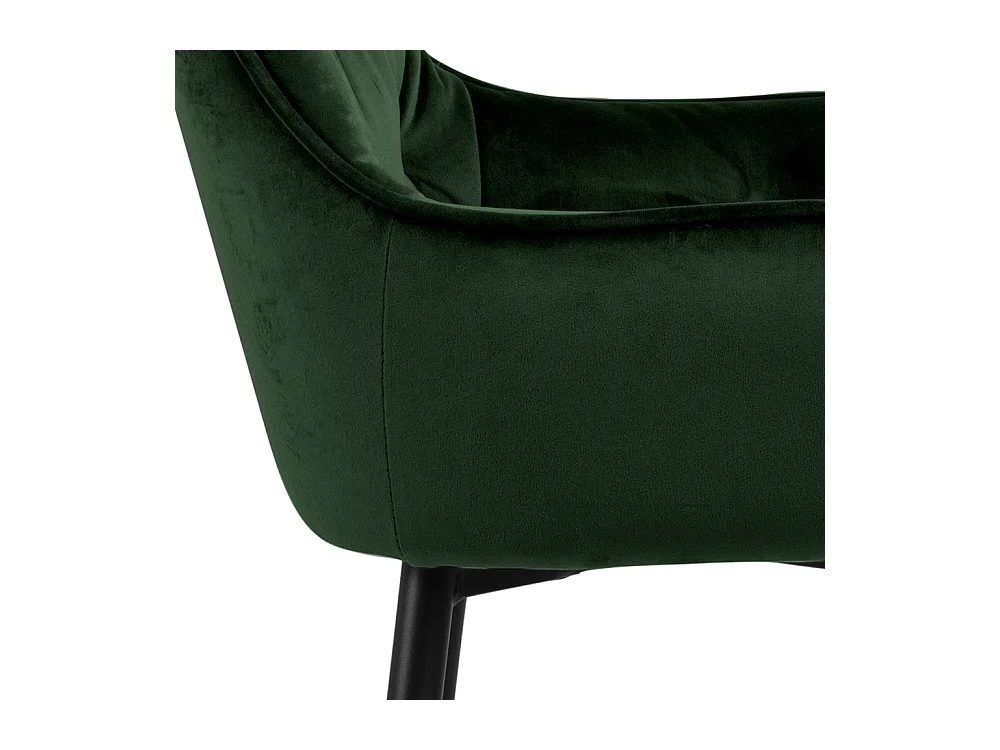 Brooke Tabouret de bar en velours, vert.