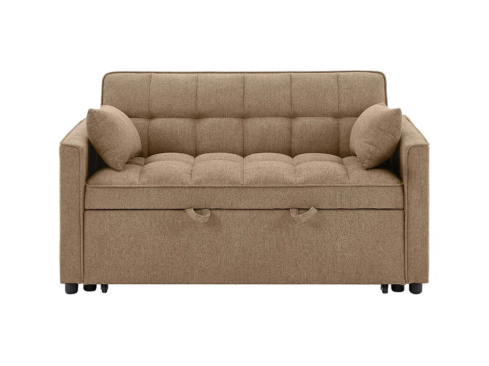 Divano 2 posti con letto estraibile cappuccino 135x93x78H Eiri