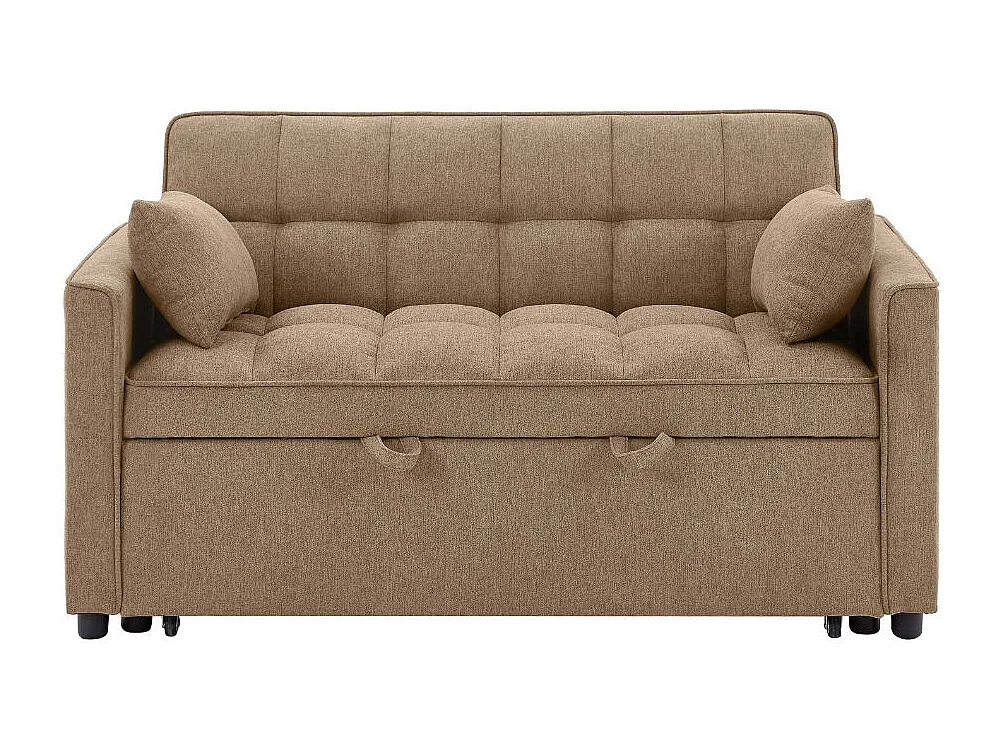 Divano 2 posti con letto estraibile cappuccino 135x93x78H Eiri