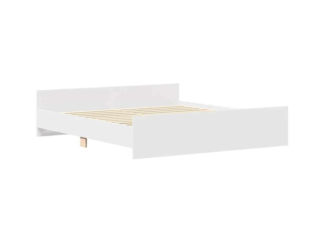 Lit double | Lit adulte | Cadre de lit blanc 200x200 cm