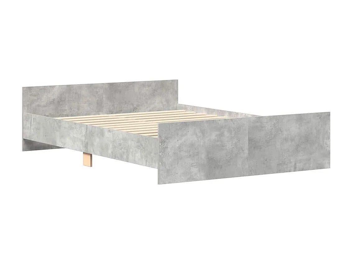 Lit double | Lit adulte | Cadre de lit gris béton 150x200 cm