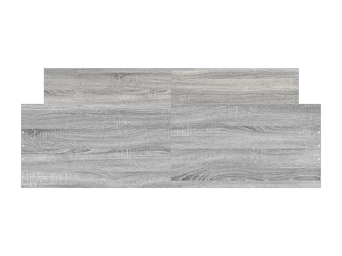 Lit double | Lit adulte | Cadre de lit sonoma gris 150x200 cm