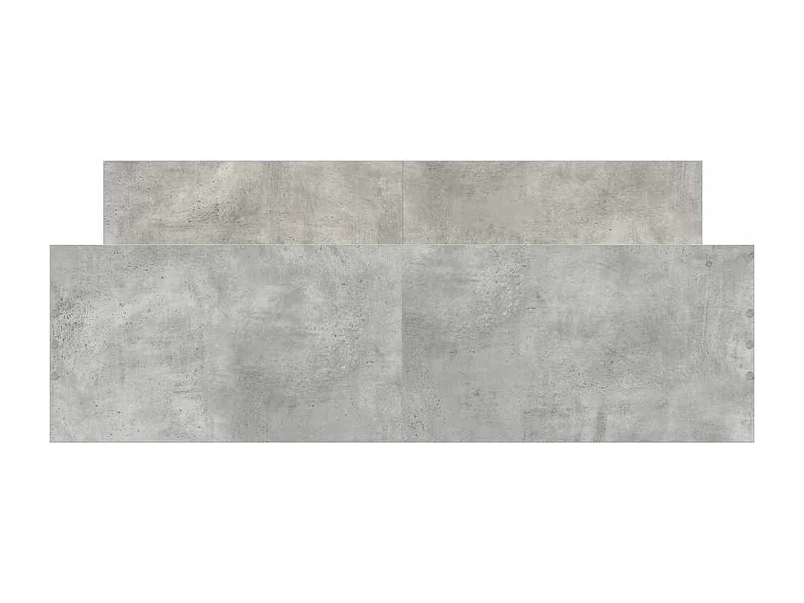 Lit simple | Lit adulte, enfant | Cadre de lit gris béton 120x200 cm