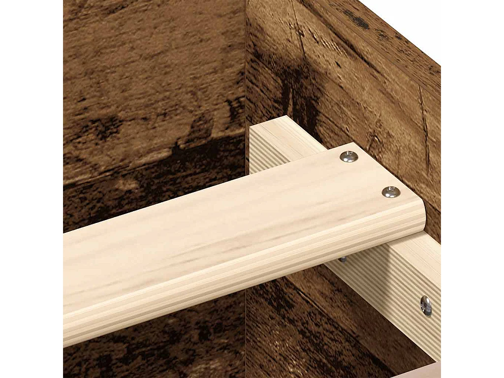 Lit simple | Lit adulte, enfant | Cadre de lit vieux bois 90x200 cm bois ingénierie