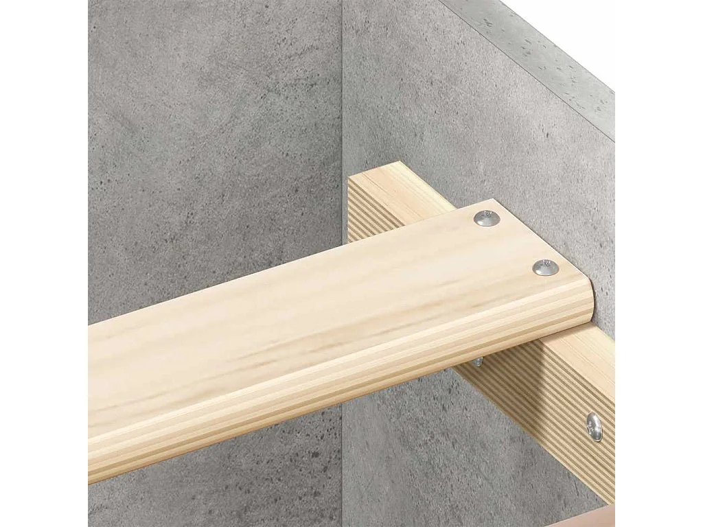 Lit double | Lit adulte | Cadre de lit gris béton 160x200 cm