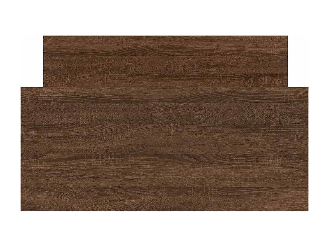 Lit simple | Lit adulte, enfant | Cadre de lit chêne marron 90x190cm bois ingénierie