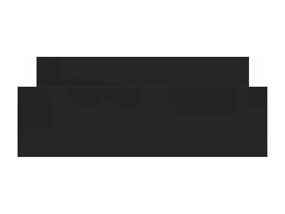 Lit simple | Lit adulte, enfant | Cadre de lit noir 120x200 cm