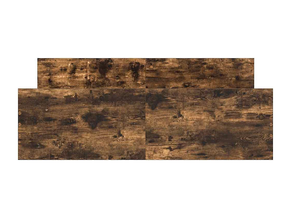 Lit double | Lit adulte | Cadre de lit chêne fumé 150x200 cm