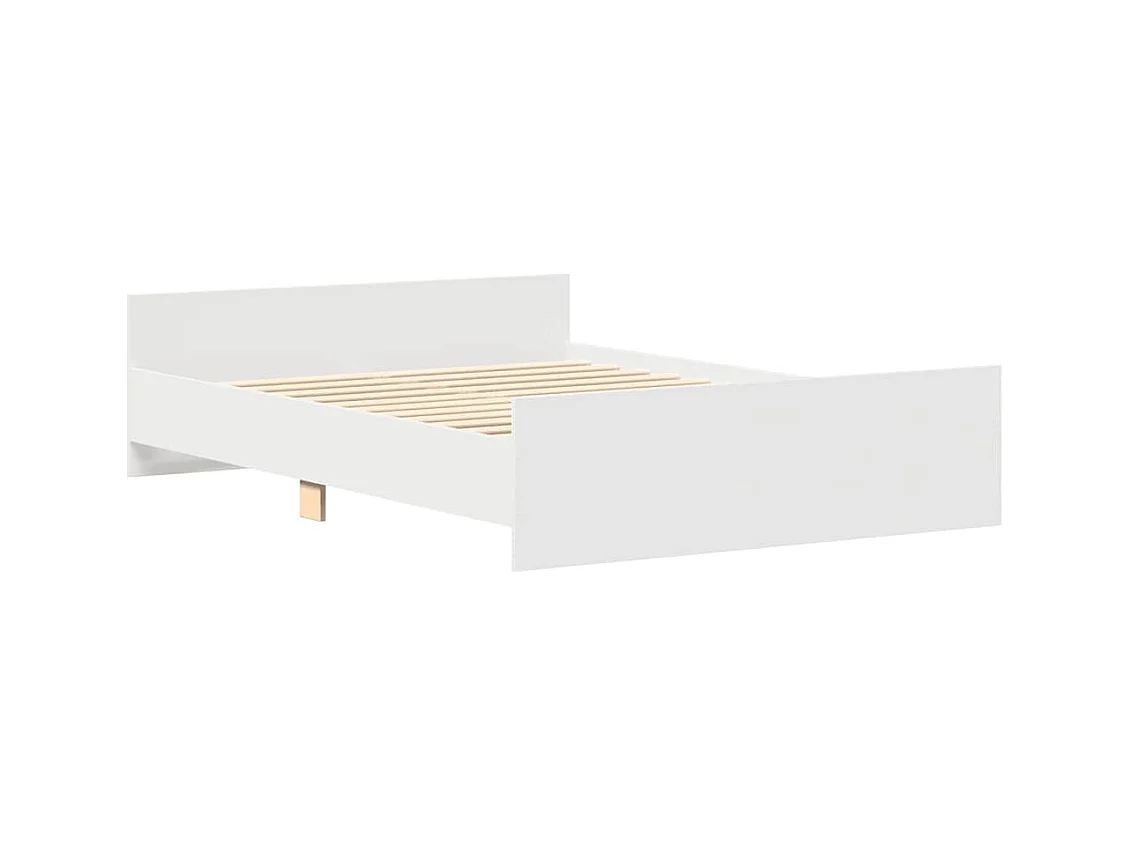 Lit double | Lit adulte | Cadre de lit blanc 135x190 cm