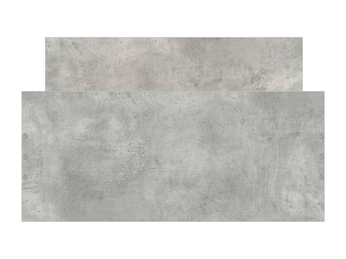 Lit simple | Lit adulte, enfant | Cadre de lit gris béton 90x190 cm