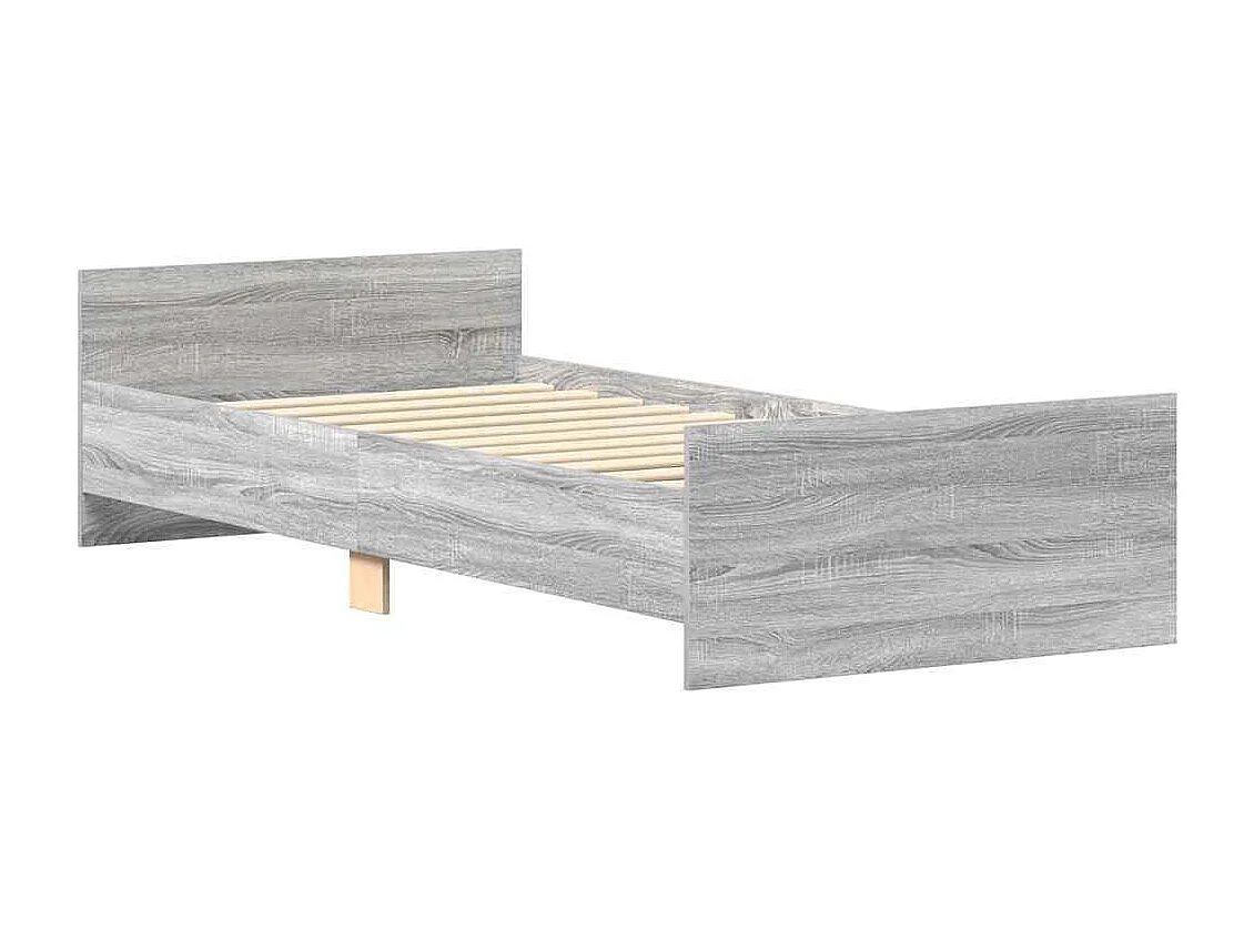 Lit simple | Lit adulte, enfant | Cadre de lit sonoma gris 90x190 cm