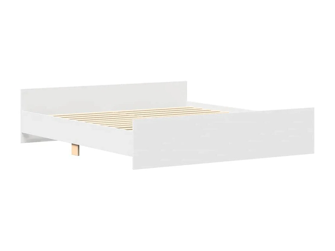 Lit double | Lit adulte | Cadre de lit blanc 180x200 cm