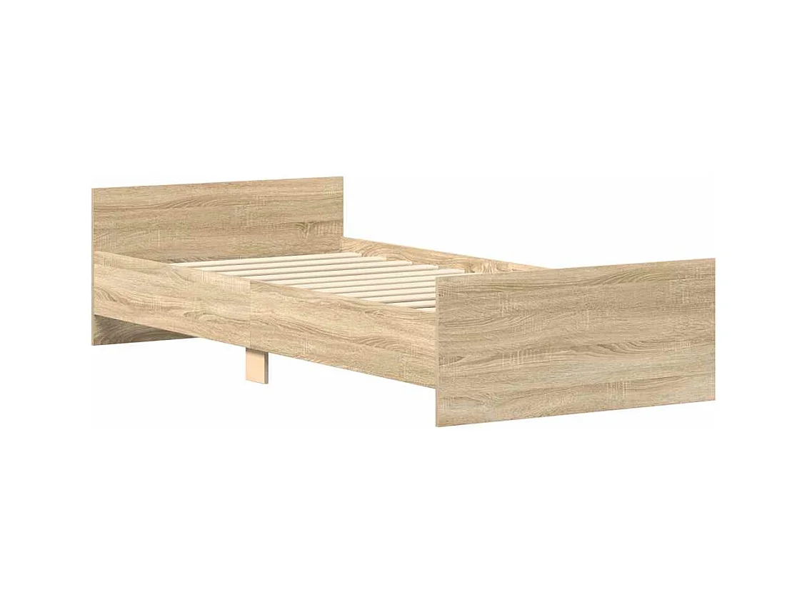 Lit simple | Lit adulte, enfant | Cadre de lit chêne sonoma 90x200 cm
