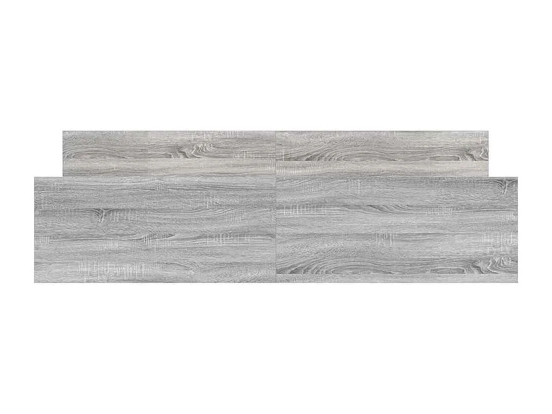 Lit double | Lit adulte | Cadre de lit sonoma gris 200x200 cm